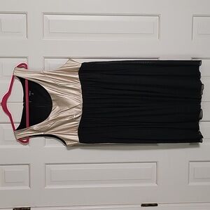 Torrid black and gold cocktail party dress sz 22
